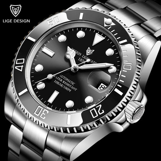 2023 LIGE Stainless Steel Watch