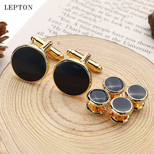 Black Enamel Cufflinks