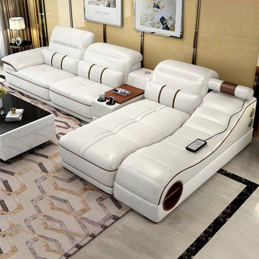 Manbas Genuine Leather Smart Sofa