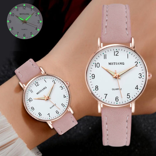 KZD Leather Strap Watch