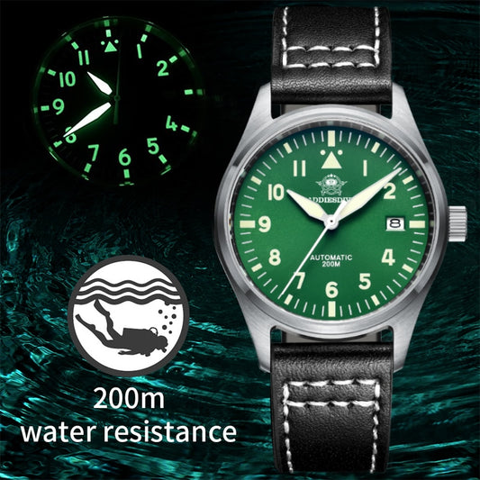 ADDIESDIVE Automatic NH35 Pilot Watch