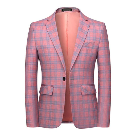 Spring Racing Plaid Blazer