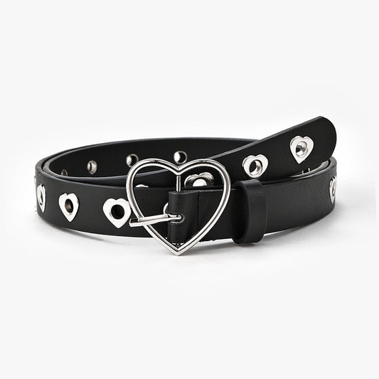 Leather Love Heart Belt