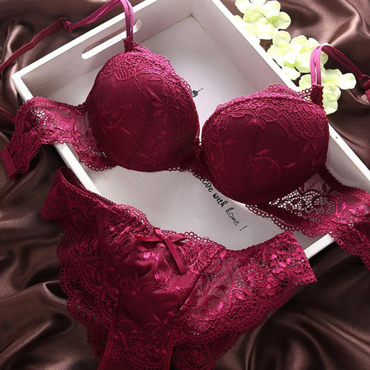 European Lace Bra Set