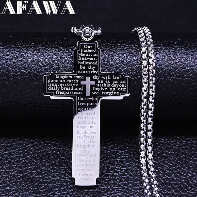 Bible Cross Necklace