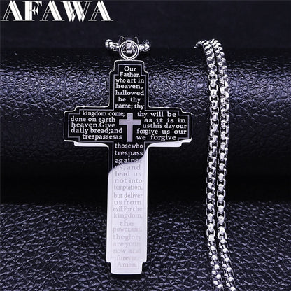 Bible Cross Necklace