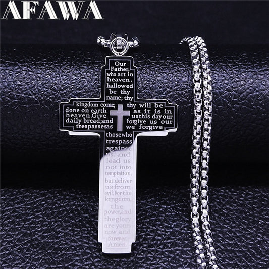 Bible Cross Necklace