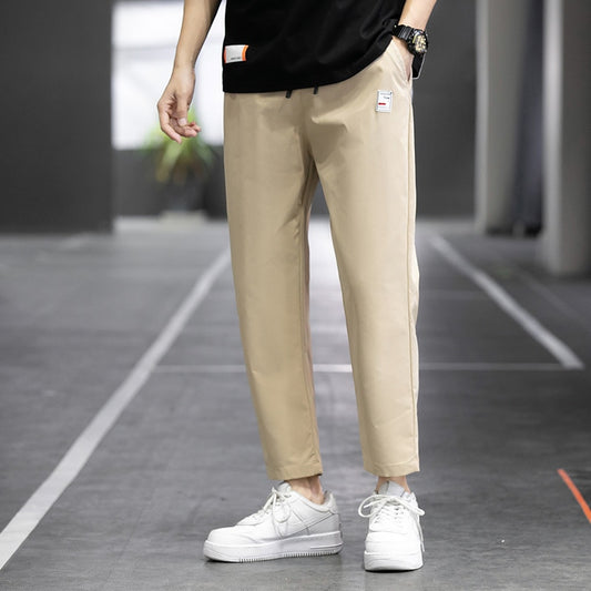 Straight-Cut Ankle Pants