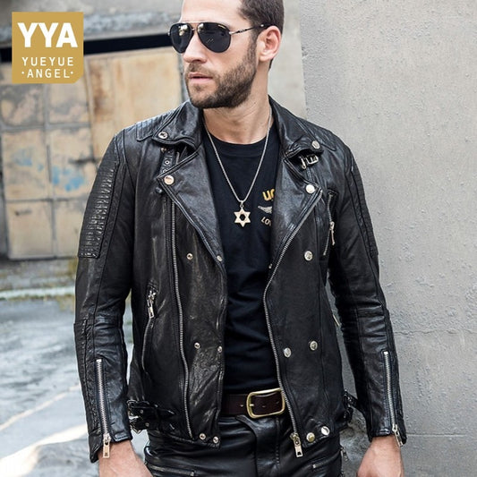 Luxury Slim Genuine Leather Jacket