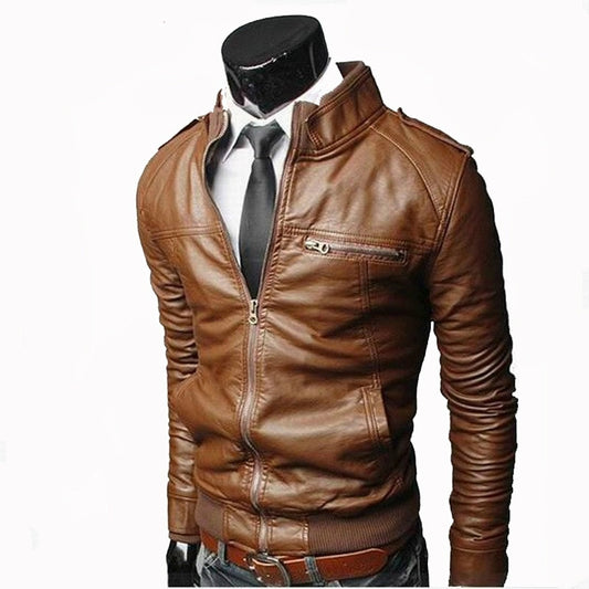 Leather Zipper Jacket