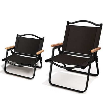2 Piece Black Folding Chair Set
