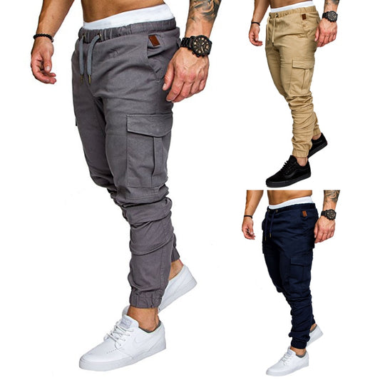 Casual Elastic Cargo Pants