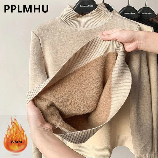 Cable Knit Turtleneck Sweater