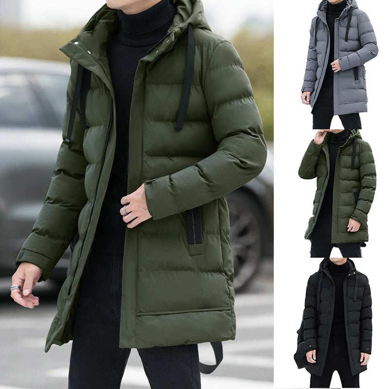 Long Warm Puffer Jacket