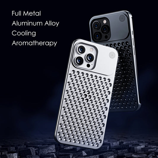 Luxury Metal Cooling Phone Case For iPhone