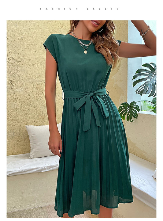 Radiant Sunburst Cocktail Dress