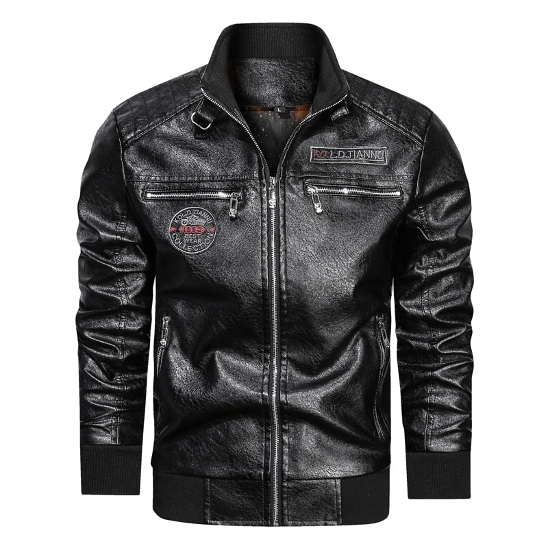 Faux Leather Moto Jacket