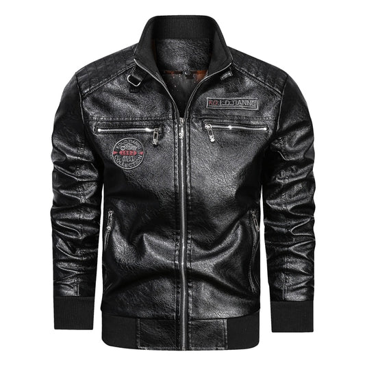 Faux Leather Moto Jacket