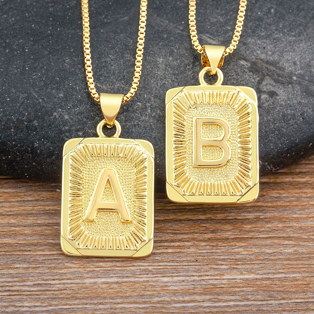 A-Z Gold Plated Letter Pendant