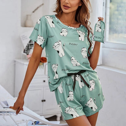 Satin Cami and Shorts Set