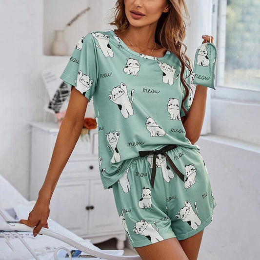 Satin Cami and Shorts Set