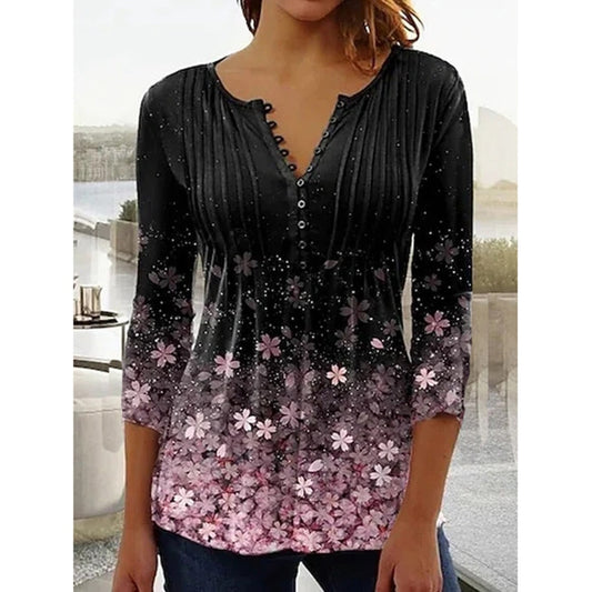 Button-Down Pattern Tee