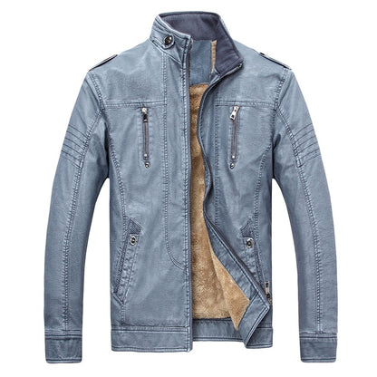 Retro Faux Leather Jacket