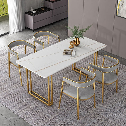 Nordic Gold Legged Dining Table