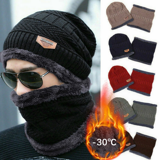 Fleece Knitted Beanie