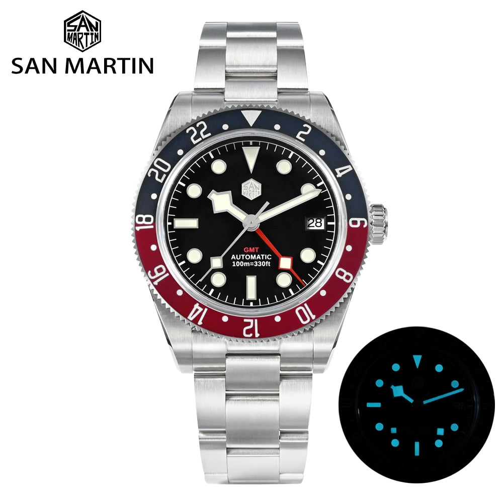 San Martin NH34 GMT Watch