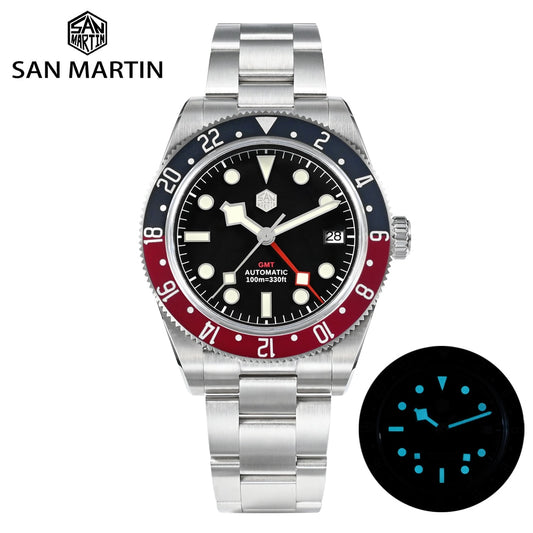 San Martin NH34 GMT Watch