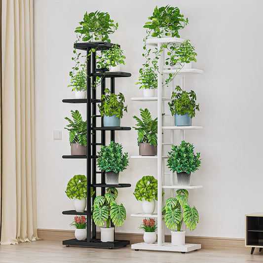 Iron Shelved 8 Tier Plant Stand