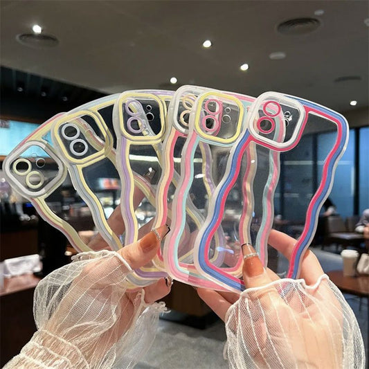 Transparent Wavy Samsung Galaxy Case