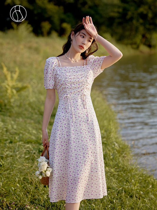 DUSHU Floral Summer Dress