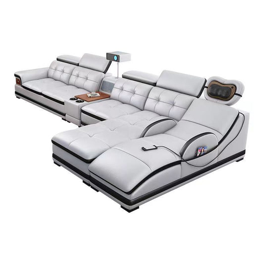 Italian Leather BT Sofa w/ Projector