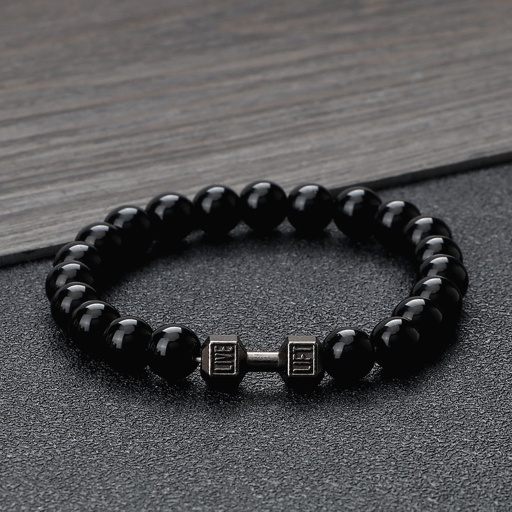 Natural Stone Beaded Bracelet
