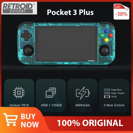 Retroid Pocket 3 Plus 4.7Inch Handheld Game Console