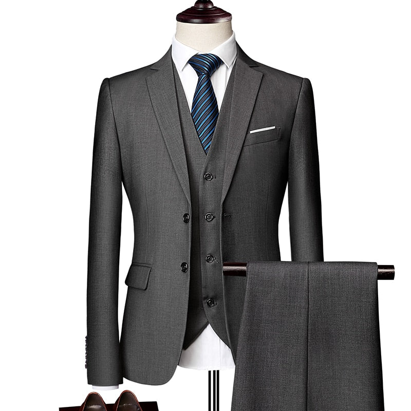 Three-Piece Slim Fit Suit