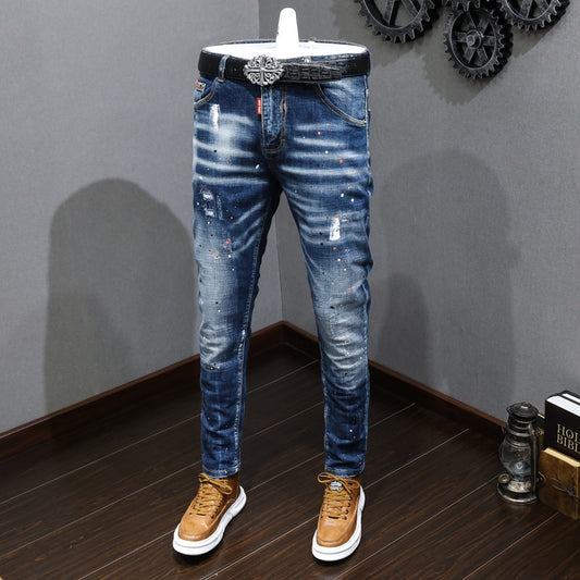 Distressed Fashion Jeans