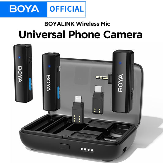 BOYA BOYALINK Wireless Lapel Microphone for iPhone