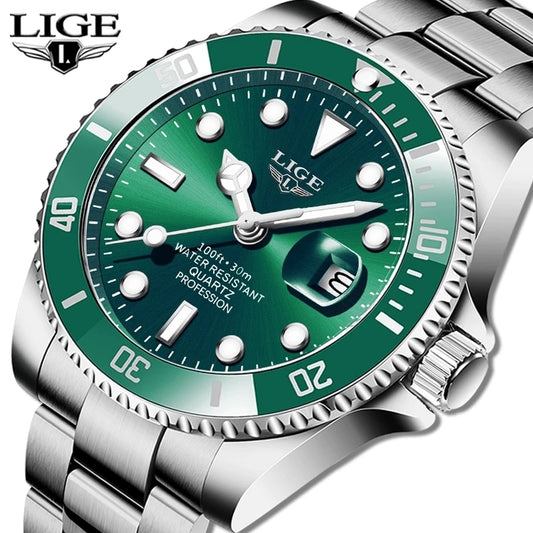 LIGE Luxury Diver's Watch