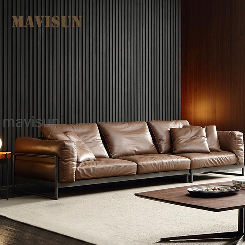 MAVISUN Italian Style Leather Couch