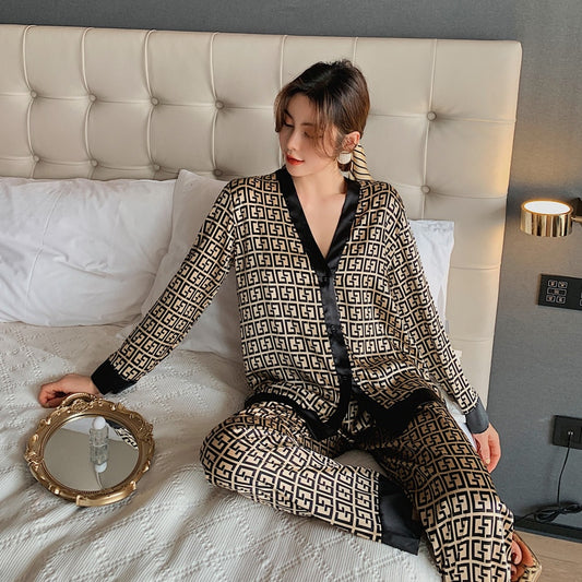 V Neck Luxury Pajamas