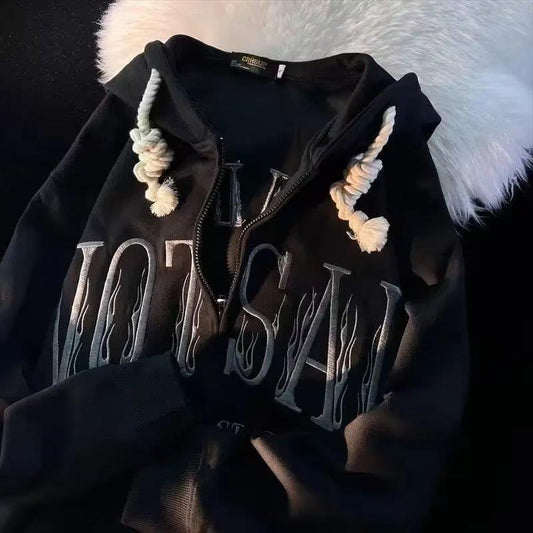American Oversized Punk Hoodie