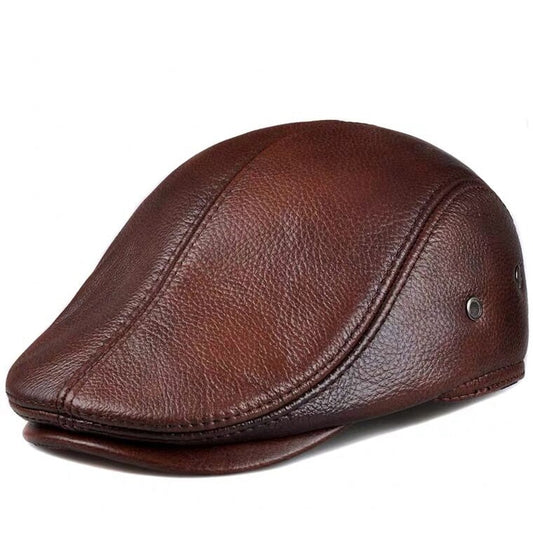 Leather WInter Beret