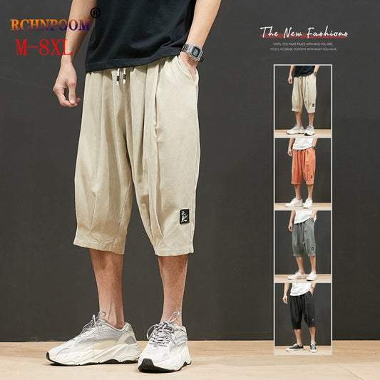 Loose Knee-Length Shorts