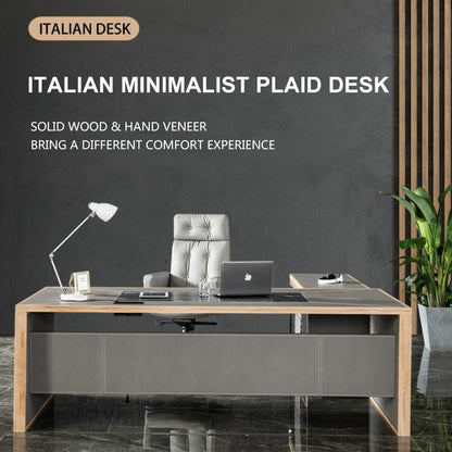 Minimalist Plaid Desk