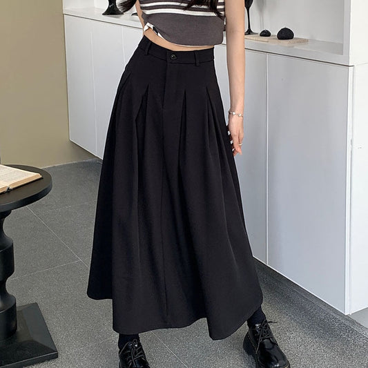 Elegant Long Black Skirt