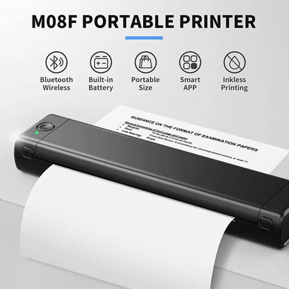 M08F A4 216mm Portable Thermal Printer