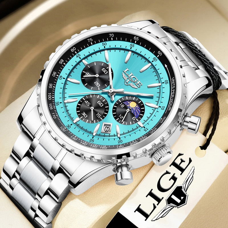 2023 LIGE Quartz Lumious Watch